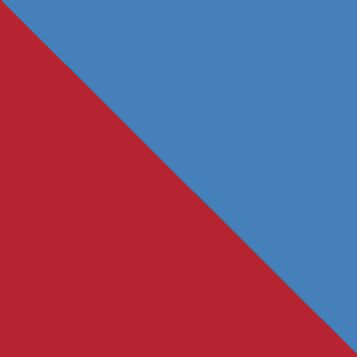 Azul Claro + Vermelho